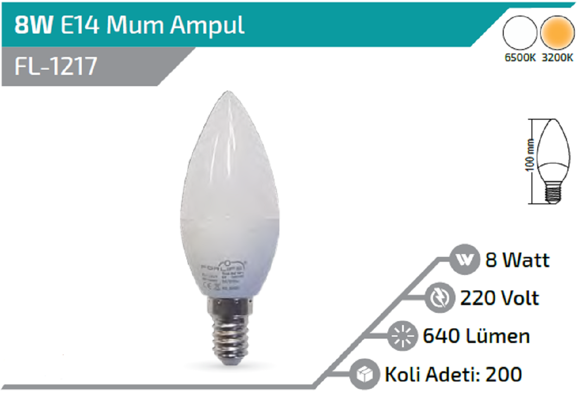 Ampoule E14 8W